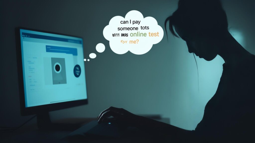 Can I pay someone to take my online test for me?