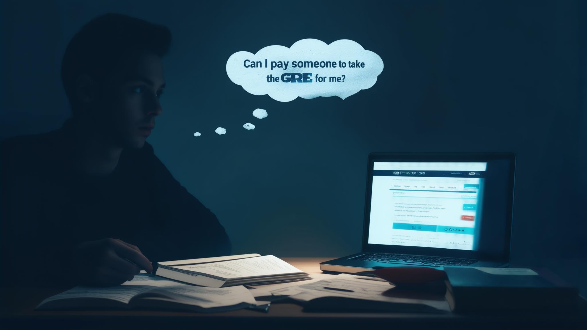 Can I pay someone to take the GRE for me?